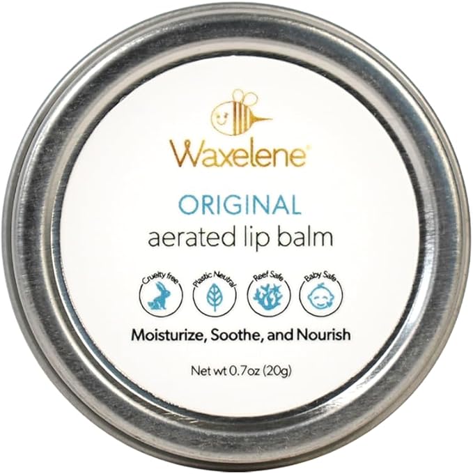 ORIGINAL AERATED LIP BALM TIN, BEST LIP BALM EVER ORGANIC CALMING MULTIPURPOSE OINTMENT BABY ECZEMA DRY SENSITIVE SKIN BODY FACE MOISTURIZER